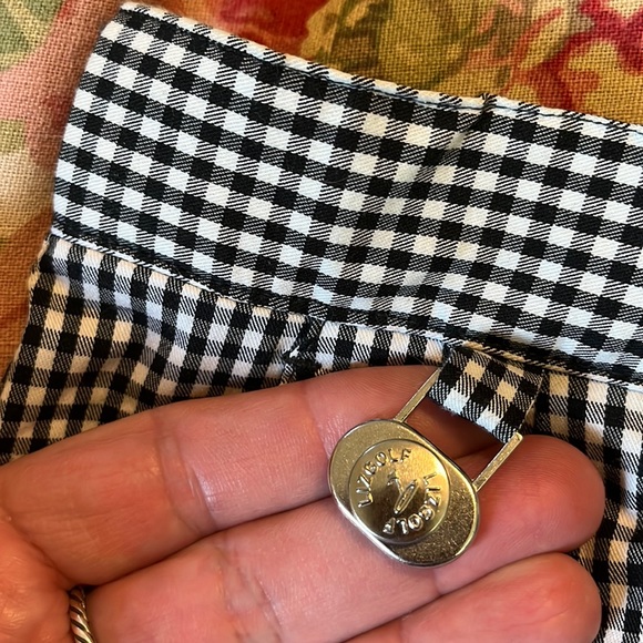 LIZ GOLF Sport sz 14 Checkered Plaid Bermuda Short Black White Stretchy $59
NEW - Picture 5 of 11